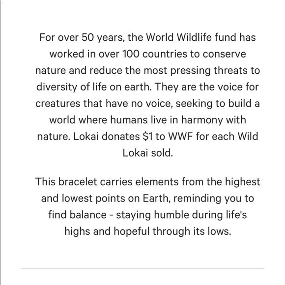 Lokai bracelet WWF Limited Edition Charity - Picture 8 of 8